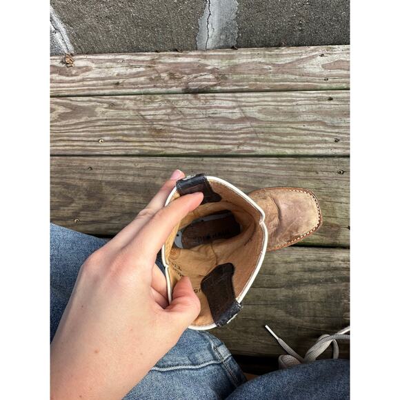 Tin Haul Kids Cowboy Boots Size 11 Leather Western Rodeo Sole - Picture 7 of 7